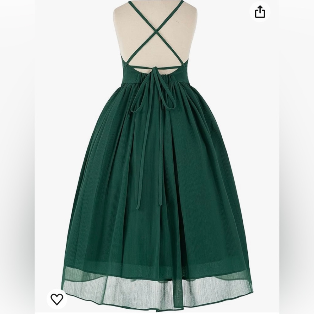 New Juniors Forest Green Formal Dress Size 12